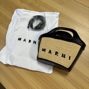 Marni Black and Tan Mini Bag 15*13cm